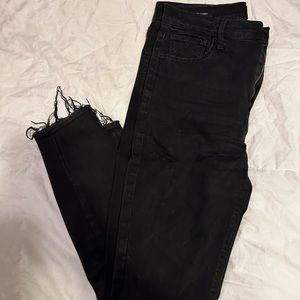 Lucky brand high rise black skinny jeans
